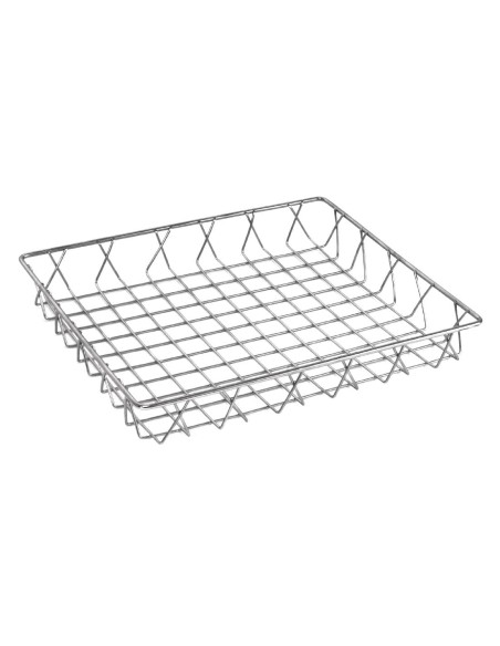 Panier de présentation inox Olympia 350x300x50 mm