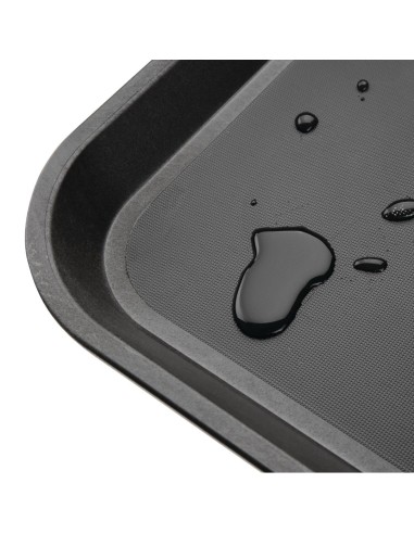 Plateau antidérapant Olympia Kristallon 458x356 mm - Noir