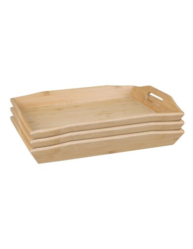 Plateau service de chambre bambou Olympia - 55x381x290 mm