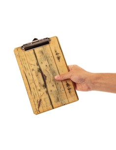 Plaque porte-menu effet bois clair Olympia A4 - Carrick 2