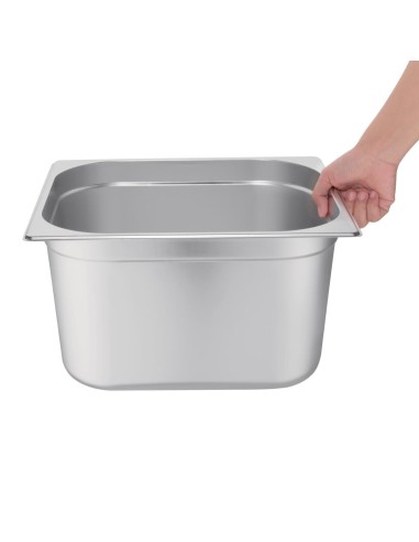 Bac inox GN2/3 Vogue 200mm - 15,7 L professionnel