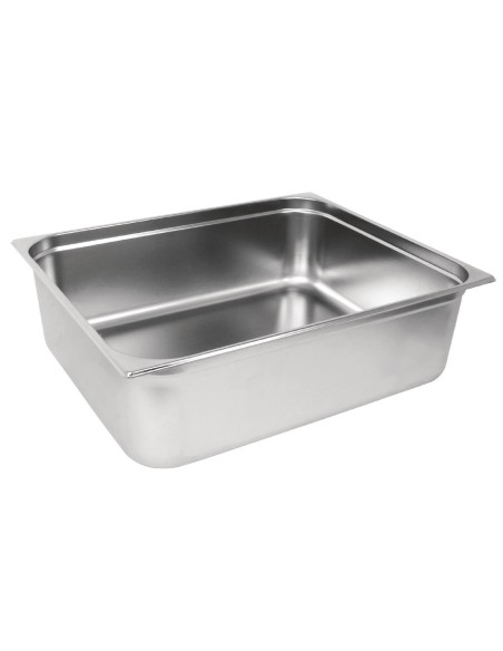 Bac inox GN 2/1 Vogue 200mm - 49,5 L - Acier inoxydable