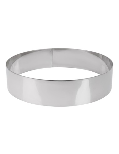 Cercle à mousse inox De Buyer 200 x 45 mm - Vente en ligne