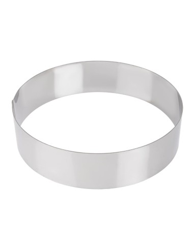 Cercle à mousse inox De Buyer 240 x 60 mm - Vente en ligne