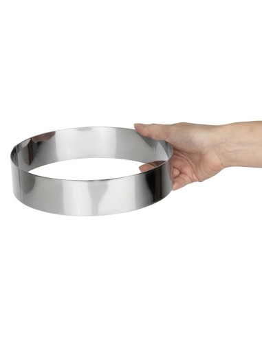 Cercle à mousse inox De Buyer 200 x 45 mm - Vente en ligne