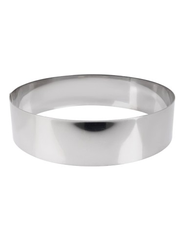 Cercle à mousse inox De Buyer 240 x 60 mm - Vente en ligne