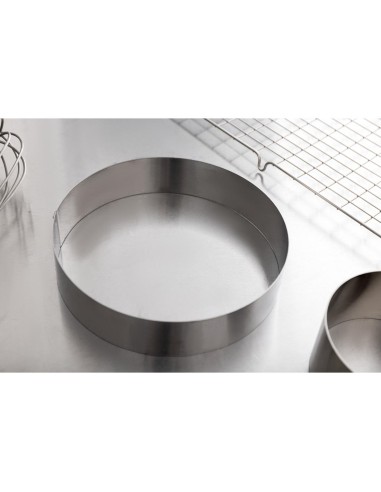 Cercle à mousse inox De Buyer 200 x 45 mm - Vente en ligne