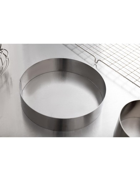 Cercle à mousse inox De Buyer 200 x 45 mm - Vente en ligne