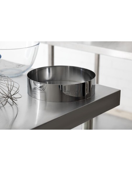Cercle à mousse inox De Buyer 240 x 60 mm - Vente en ligne