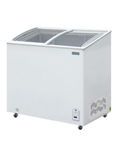 Congélateur coffre vitré Polar Série G 200L - 200 L, blanc