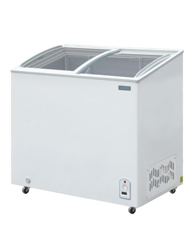 Congélateur coffre vitré Polar Série G 200L - 200 L, blanc