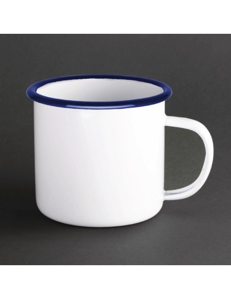 Mug acier émaillé Olympia 350 ml - lot de 6