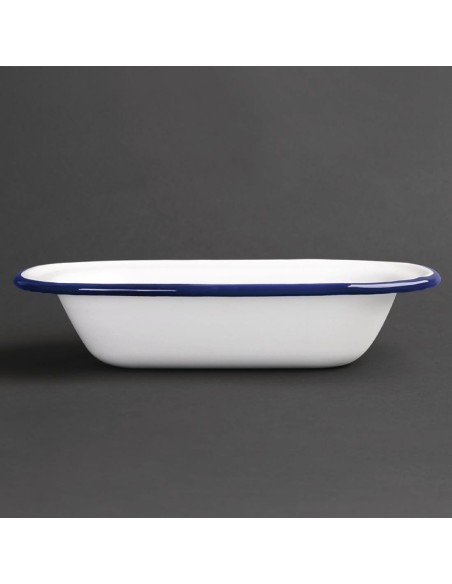Plats en acier émaillé Olympia 180x135 mm - lot de 6