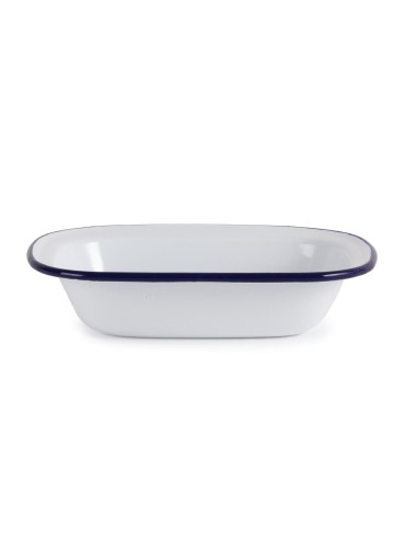 Plats en acier émaillé Olympia 180x135 mm - lot de 6