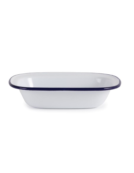Plats en acier émaillé Olympia 180x135 mm - lot de 6