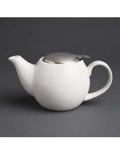 Théière blanche Olympia Café 510ml - Porcelaine