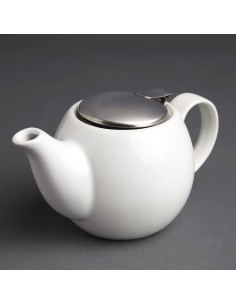 Théière blanche Olympia Café 510ml - Porcelaine 2