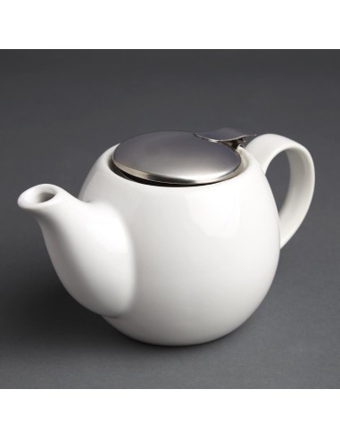 Théière blanche Olympia Café 510ml - Porcelaine