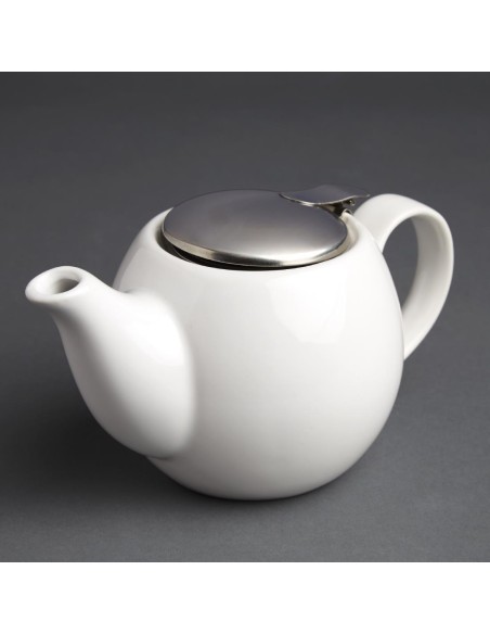 Théière blanche Olympia Café 510ml - Porcelaine