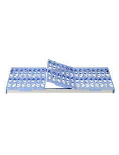 Rayonnage modulaire 4 niveaux Tournus 400x690 mm - Aluminium 2