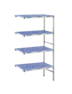 Rayonnage modulaire angle 4 niveaux Tournus - 1750x400x1453 mm