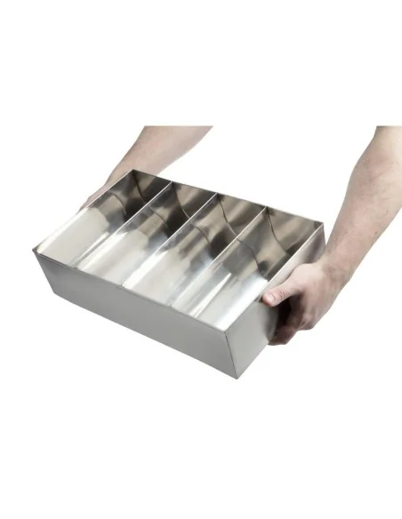 Bac à couverts Olympia acier inoxydable