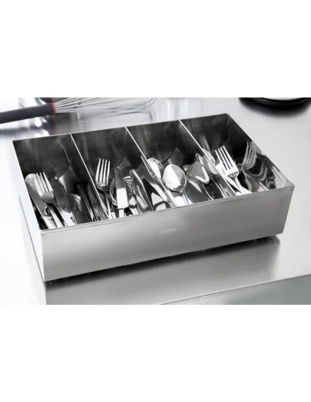 Bac à couverts Olympia acier inoxydable