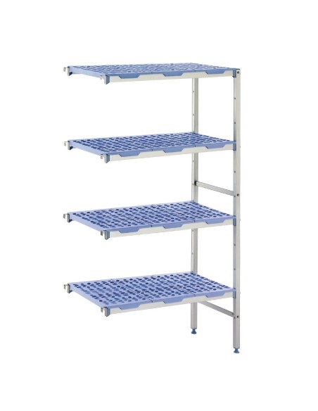 Rayonnage modulaire angle 4 niveaux Tournus - 1750x500x1453 mm