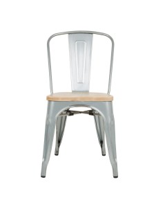 Chaises Bolero acier galvanisé - lot de 4, style industriel 2