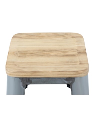 Tabourets hauts Bolero Bistro en acier galvanisé - lot de 4