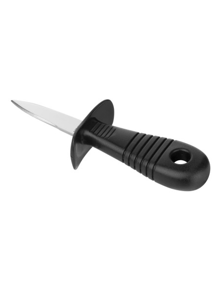 Couteau à huîtres Vogue - Lame inox 60 mm, manche noir