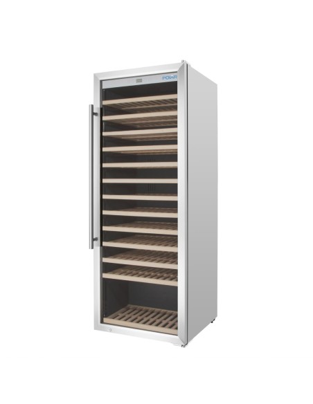 Cave à vin inox Polar Série G 118 bouteilles - 330 L