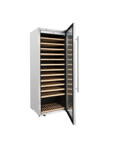 Cave à vin inox Polar Série G 118 bouteilles - 330 L