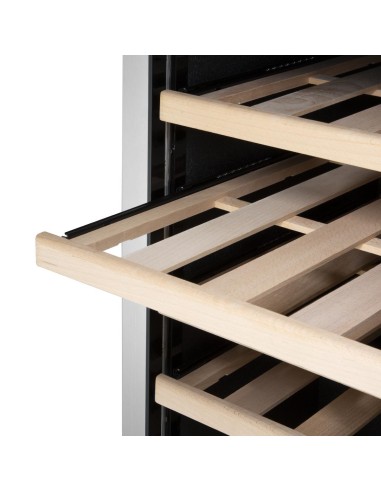 Cave à vin inox Polar Série G 118 bouteilles - 330 L