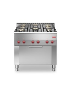 Fourneau gaz Gastro M 600 GN1/1 - 5 feux, gril 1,3kW