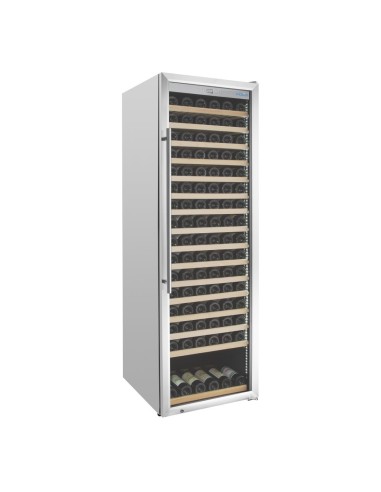 Cave à vin inox Polar Série G 187 bouteilles - 465 L