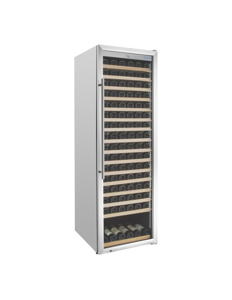 Cave à vin inox Polar Série G 187 bouteilles - 465 L