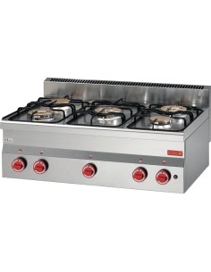 Fourneau gaz Gastro M 600 5 feux - 15,5 kW 2