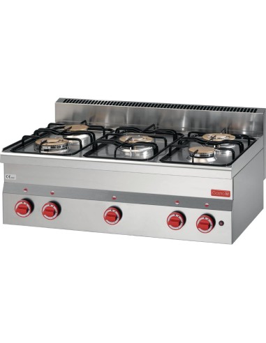 Fourneau gaz Gastro M 600 5 feux - 15,5 kW