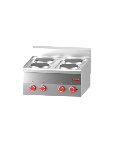 Fourneau 4 plaques électriques Gastro M 600 - inox 6kW
