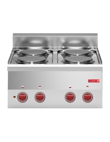 Fourneau 4 plaques électriques Gastro M 600 - inox 6kW