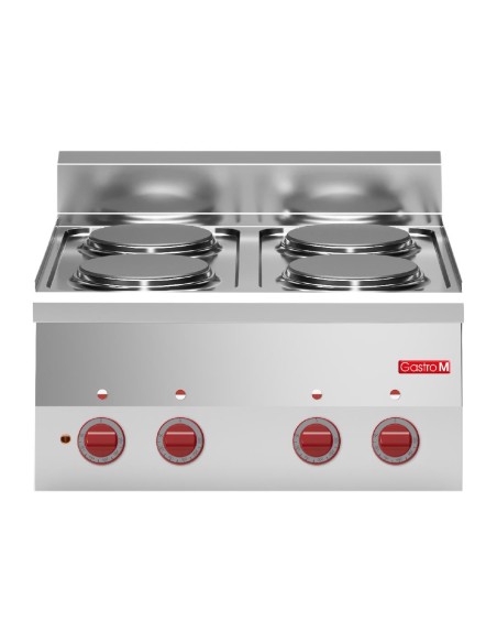 Fourneau 4 plaques électriques Gastro M 600 - inox 6kW