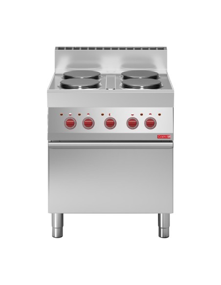 Fourneau électrique 4 plaques Gastro M 650 - inox