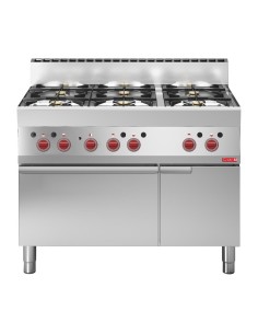 Fourneau 6 feux Gastro M 65/110CFGE - inox