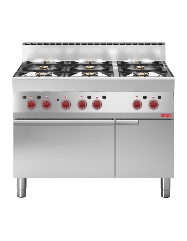Fourneau 6 feux Gastro M 65/110CFGE - inox