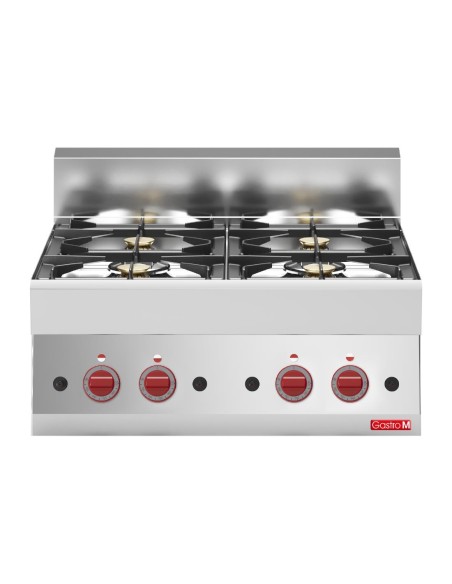 Fourneau gaz 4 feux Gastro M 650 - 17,2 kW