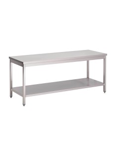 Table inox Gastro M 1400x700 - préparation professionnelle