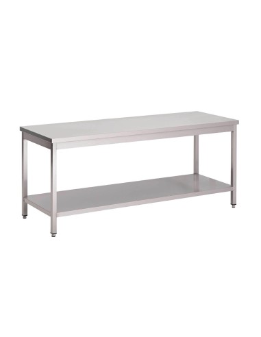Table inox Gastro M 1400x700 - préparation professionnelle