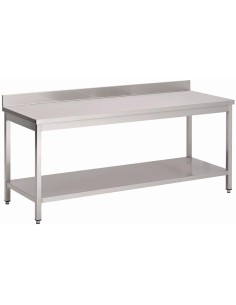 Table inox Gastro M 1200x700 mm - préparation professionnelle