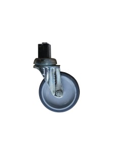 Lot de 4 roues pivotantes 2 avec frein Gastro M PVC 100mm